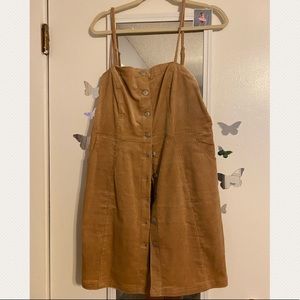 Corduroy button up dress